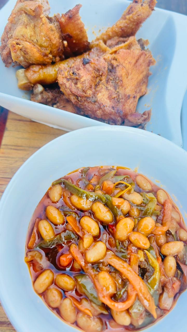 Chicken and beans